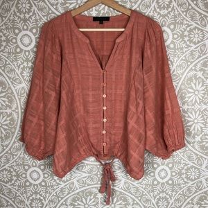 Sanctuary | Dolman Sleeve Button Up Blouse